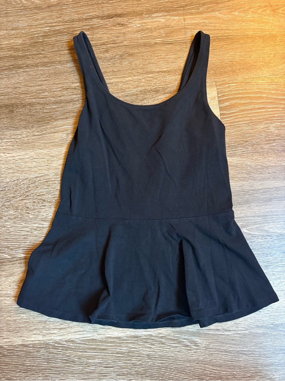 Express Black Peplum Tank Top